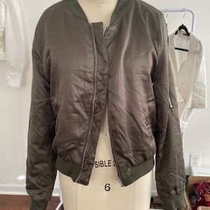 Olive Bomber Jacket